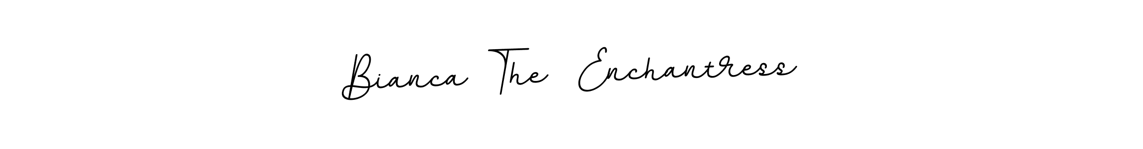 Create a beautiful signature design for name Bianca The  Enchantress. With this signature (BallpointsItalic-DORy9) fonts, you can make a handwritten signature for free. Bianca The  Enchantress signature style 11 images and pictures png