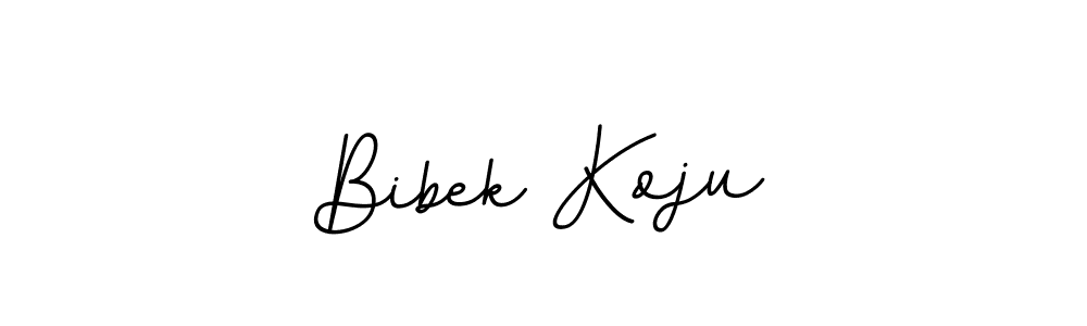 Design your own signature with our free online signature maker. With this signature software, you can create a handwritten (BallpointsItalic-DORy9) signature for name Bibek Koju. Bibek Koju signature style 11 images and pictures png