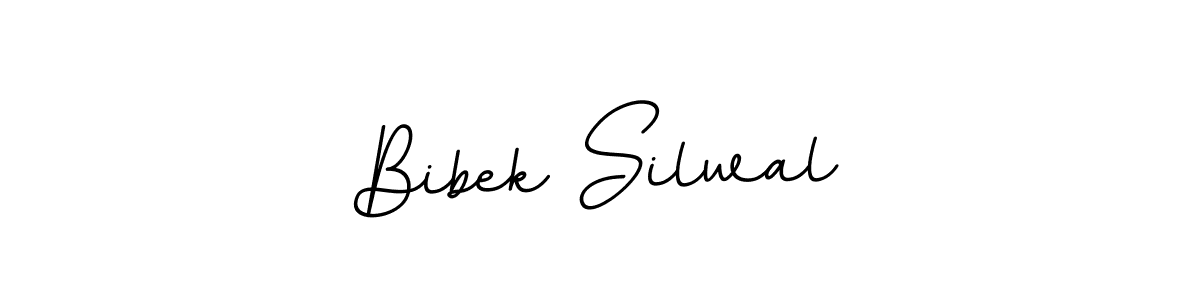 Create a beautiful signature design for name Bibek Silwal. With this signature (BallpointsItalic-DORy9) fonts, you can make a handwritten signature for free. Bibek Silwal signature style 11 images and pictures png
