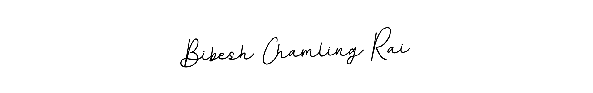 How to make Bibesh Chamling Rai name signature. Use BallpointsItalic-DORy9 style for creating short signs online. This is the latest handwritten sign. Bibesh Chamling Rai signature style 11 images and pictures png