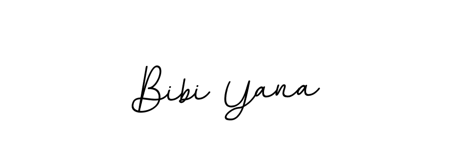 Use a signature maker to create a handwritten signature online. With this signature software, you can design (BallpointsItalic-DORy9) your own signature for name Bibi Yana. Bibi Yana signature style 11 images and pictures png