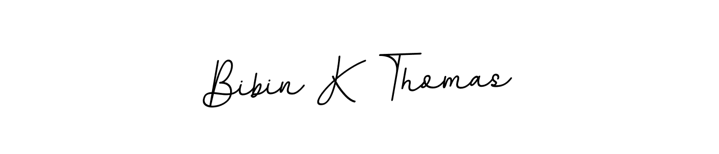 The best way (BallpointsItalic-DORy9) to make a short signature is to pick only two or three words in your name. The name Bibin K Thomas include a total of six letters. For converting this name. Bibin K Thomas signature style 11 images and pictures png