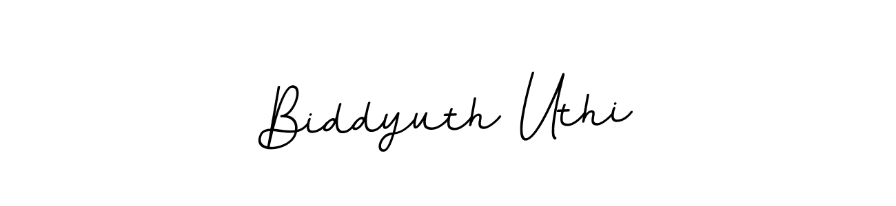 How to Draw Biddyuth Uthi signature style? BallpointsItalic-DORy9 is a latest design signature styles for name Biddyuth Uthi. Biddyuth Uthi signature style 11 images and pictures png