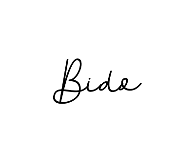 Create a beautiful signature design for name Bido. With this signature (BallpointsItalic-DORy9) fonts, you can make a handwritten signature for free. Bido signature style 11 images and pictures png