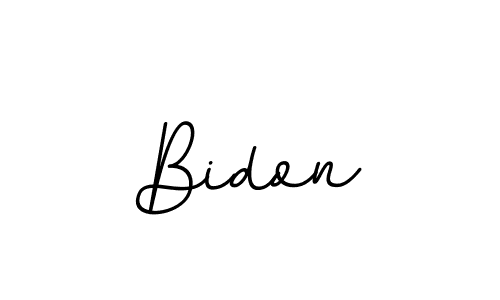 Create a beautiful signature design for name Bidon. With this signature (BallpointsItalic-DORy9) fonts, you can make a handwritten signature for free. Bidon signature style 11 images and pictures png