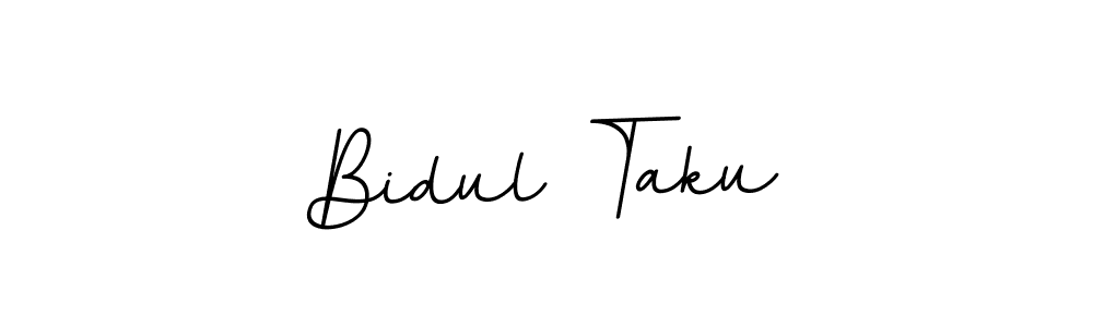 The best way (BallpointsItalic-DORy9) to make a short signature is to pick only two or three words in your name. The name Bidul Taku include a total of six letters. For converting this name. Bidul Taku signature style 11 images and pictures png