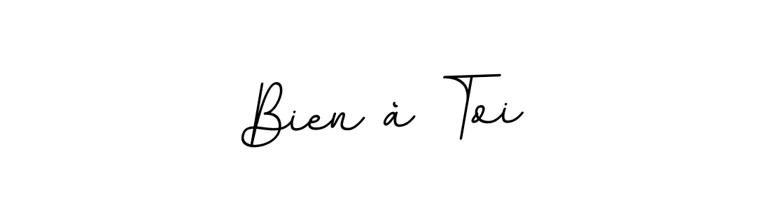 Similarly BallpointsItalic-DORy9 is the best handwritten signature design. Signature creator online .You can use it as an online autograph creator for name Bien à Toi. Bien à Toi signature style 11 images and pictures png