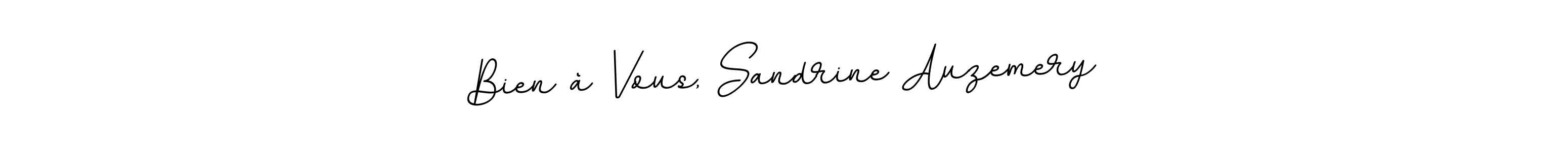 Use a signature maker to create a handwritten signature online. With this signature software, you can design (BallpointsItalic-DORy9) your own signature for name Bien à Vous, Sandrine Auzemery. Bien à Vous, Sandrine Auzemery signature style 11 images and pictures png