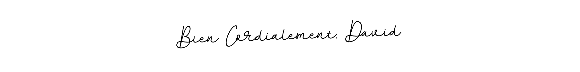 How to make Bien Cordialement, David signature? BallpointsItalic-DORy9 is a professional autograph style. Create handwritten signature for Bien Cordialement, David name. Bien Cordialement, David signature style 11 images and pictures png