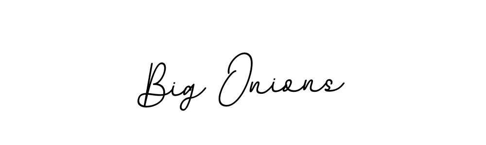 Design your own signature with our free online signature maker. With this signature software, you can create a handwritten (BallpointsItalic-DORy9) signature for name Big Onions. Big Onions signature style 11 images and pictures png