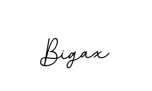 How to make Bigax name signature. Use BallpointsItalic-DORy9 style for creating short signs online. This is the latest handwritten sign. Bigax signature style 11 images and pictures png