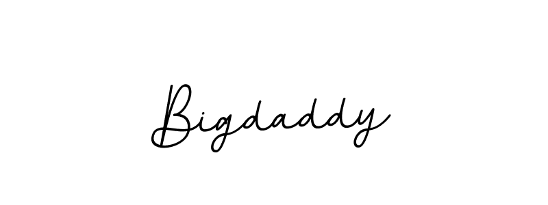 The best way (BallpointsItalic-DORy9) to make a short signature is to pick only two or three words in your name. The name Bigdaddy include a total of six letters. For converting this name. Bigdaddy signature style 11 images and pictures png