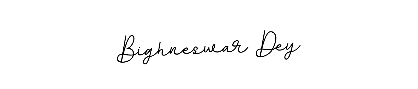 How to make Bighneswar Dey name signature. Use BallpointsItalic-DORy9 style for creating short signs online. This is the latest handwritten sign. Bighneswar Dey signature style 11 images and pictures png