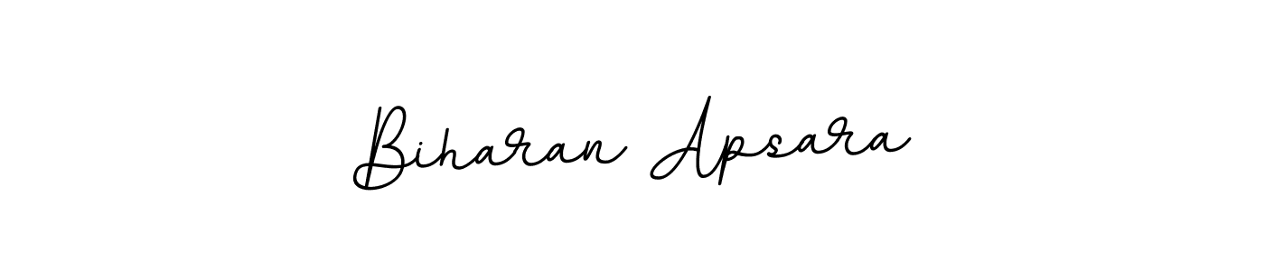 if you are searching for the best signature style for your name Biharan Apsara. so please give up your signature search. here we have designed multiple signature styles  using BallpointsItalic-DORy9. Biharan Apsara signature style 11 images and pictures png