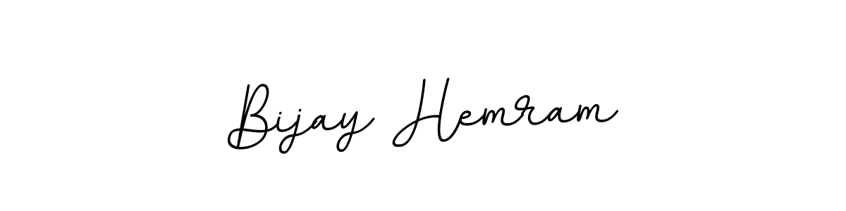 Create a beautiful signature design for name Bijay Hemram. With this signature (BallpointsItalic-DORy9) fonts, you can make a handwritten signature for free. Bijay Hemram signature style 11 images and pictures png