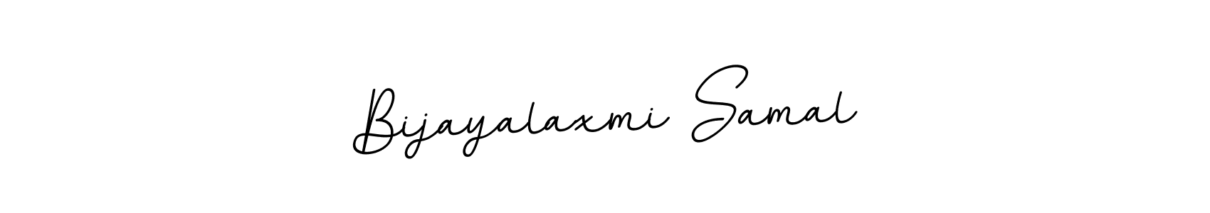 Create a beautiful signature design for name Bijayalaxmi Samal. With this signature (BallpointsItalic-DORy9) fonts, you can make a handwritten signature for free. Bijayalaxmi Samal signature style 11 images and pictures png