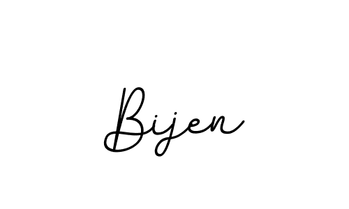 Design your own signature with our free online signature maker. With this signature software, you can create a handwritten (BallpointsItalic-DORy9) signature for name Bijen. Bijen signature style 11 images and pictures png