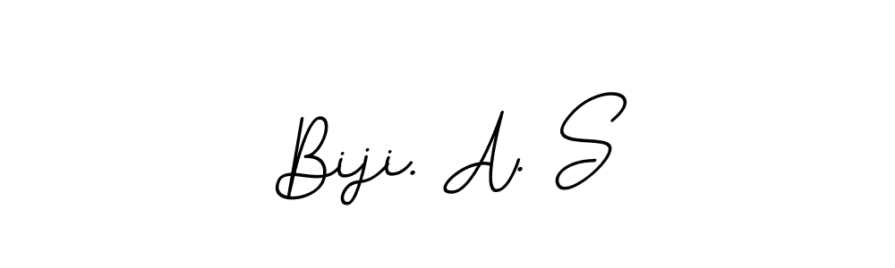 How to make Biji. A. S name signature. Use BallpointsItalic-DORy9 style for creating short signs online. This is the latest handwritten sign. Biji. A. S signature style 11 images and pictures png
