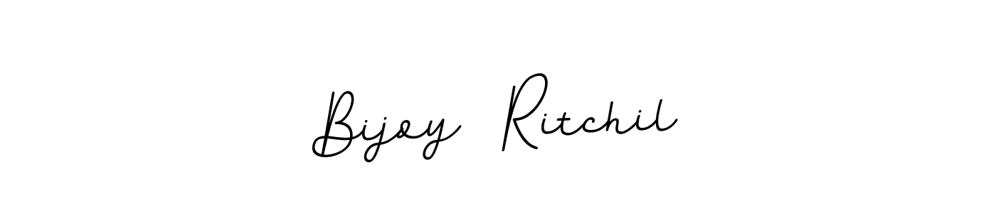 Create a beautiful signature design for name Bijoy  Ritchil. With this signature (BallpointsItalic-DORy9) fonts, you can make a handwritten signature for free. Bijoy  Ritchil signature style 11 images and pictures png