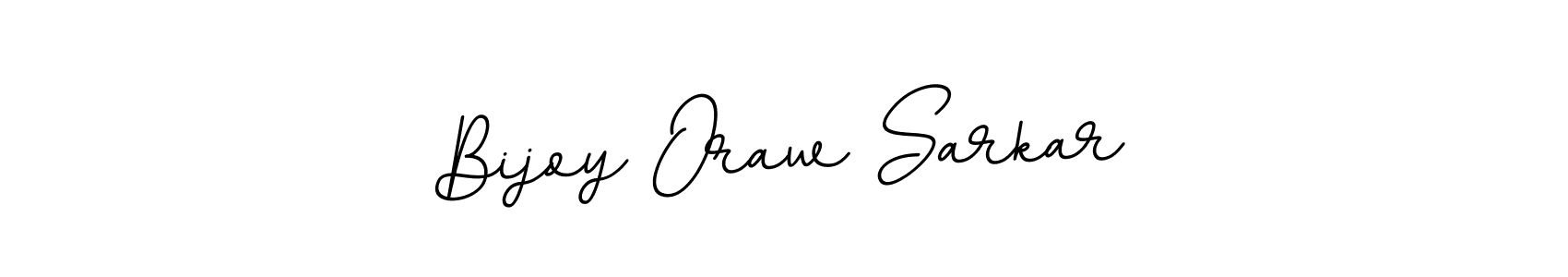 Create a beautiful signature design for name Bijoy Oraw Sarkar. With this signature (BallpointsItalic-DORy9) fonts, you can make a handwritten signature for free. Bijoy Oraw Sarkar signature style 11 images and pictures png