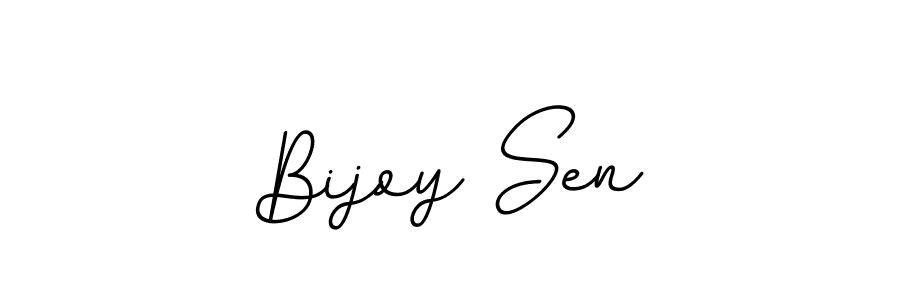 Use a signature maker to create a handwritten signature online. With this signature software, you can design (BallpointsItalic-DORy9) your own signature for name Bijoy Sen. Bijoy Sen signature style 11 images and pictures png