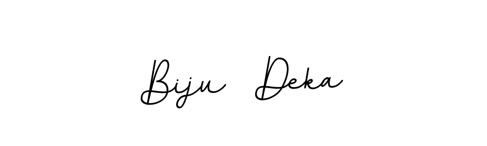 Make a beautiful signature design for name Biju  Deka. With this signature (BallpointsItalic-DORy9) style, you can create a handwritten signature for free. Biju  Deka signature style 11 images and pictures png