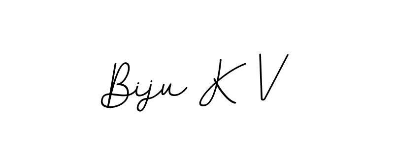 Make a beautiful signature design for name Biju K V. With this signature (BallpointsItalic-DORy9) style, you can create a handwritten signature for free. Biju K V signature style 11 images and pictures png