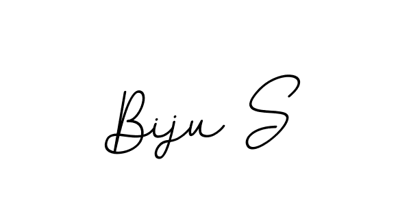 The best way (BallpointsItalic-DORy9) to make a short signature is to pick only two or three words in your name. The name Biju S include a total of six letters. For converting this name. Biju S signature style 11 images and pictures png