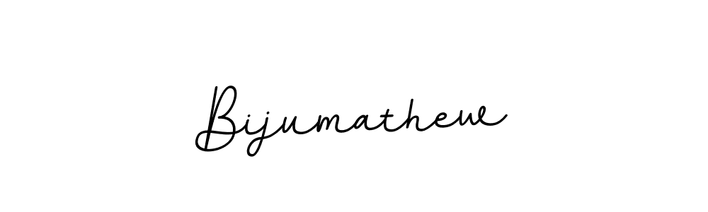 How to make Bijumathew name signature. Use BallpointsItalic-DORy9 style for creating short signs online. This is the latest handwritten sign. Bijumathew signature style 11 images and pictures png