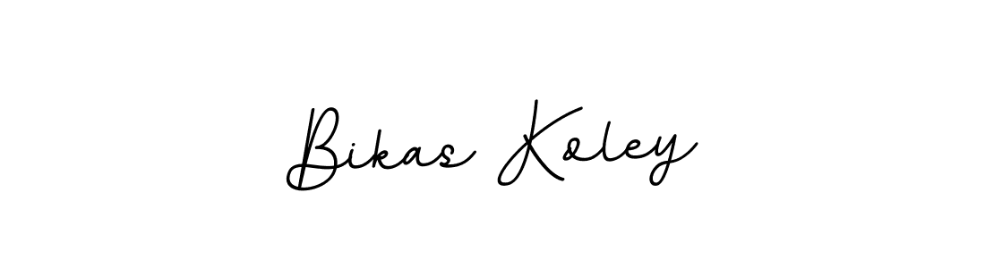 Bikas Koley stylish signature style. Best Handwritten Sign (BallpointsItalic-DORy9) for my name. Handwritten Signature Collection Ideas for my name Bikas Koley. Bikas Koley signature style 11 images and pictures png