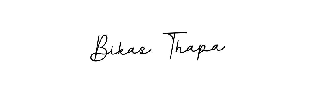 Create a beautiful signature design for name Bikas Thapa. With this signature (BallpointsItalic-DORy9) fonts, you can make a handwritten signature for free. Bikas Thapa signature style 11 images and pictures png