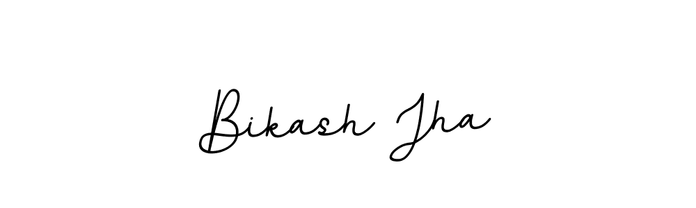 Use a signature maker to create a handwritten signature online. With this signature software, you can design (BallpointsItalic-DORy9) your own signature for name Bikash Jha. Bikash Jha signature style 11 images and pictures png