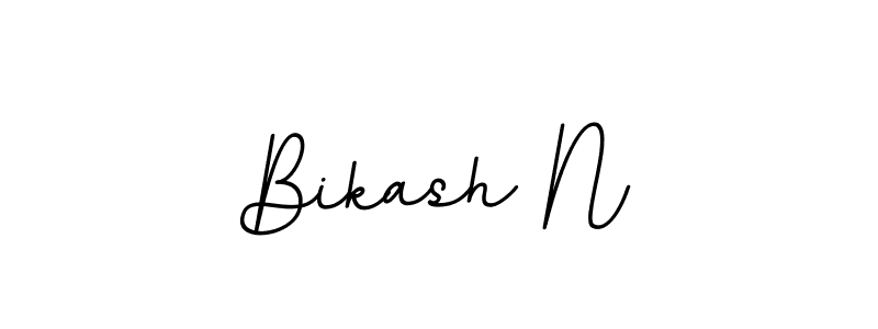 Bikash N stylish signature style. Best Handwritten Sign (BallpointsItalic-DORy9) for my name. Handwritten Signature Collection Ideas for my name Bikash N. Bikash N signature style 11 images and pictures png