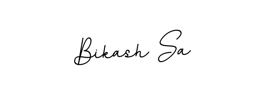 This is the best signature style for the Bikash Sa name. Also you like these signature font (BallpointsItalic-DORy9). Mix name signature. Bikash Sa signature style 11 images and pictures png