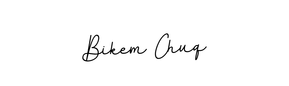 The best way (BallpointsItalic-DORy9) to make a short signature is to pick only two or three words in your name. The name Bikem Chuq include a total of six letters. For converting this name. Bikem Chuq signature style 11 images and pictures png