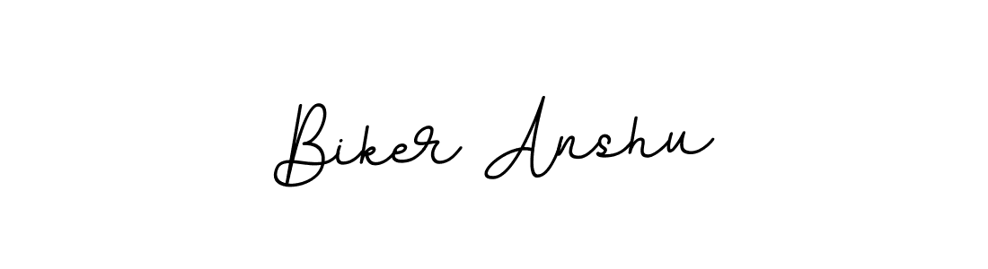Also we have Biker Anshu name is the best signature style. Create professional handwritten signature collection using BallpointsItalic-DORy9 autograph style. Biker Anshu signature style 11 images and pictures png