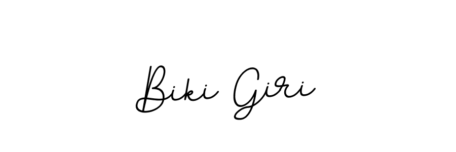 Use a signature maker to create a handwritten signature online. With this signature software, you can design (BallpointsItalic-DORy9) your own signature for name Biki Giri. Biki Giri signature style 11 images and pictures png