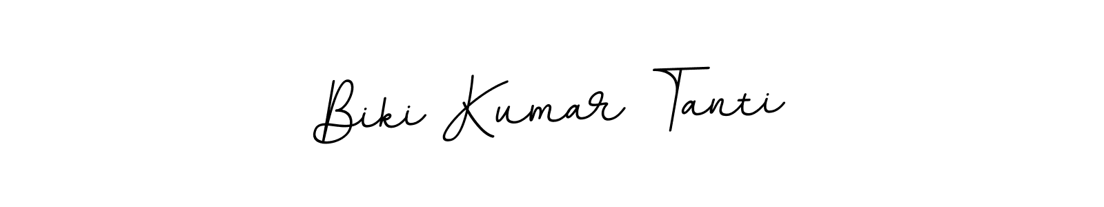 Design your own signature with our free online signature maker. With this signature software, you can create a handwritten (BallpointsItalic-DORy9) signature for name Biki Kumar Tanti. Biki Kumar Tanti signature style 11 images and pictures png