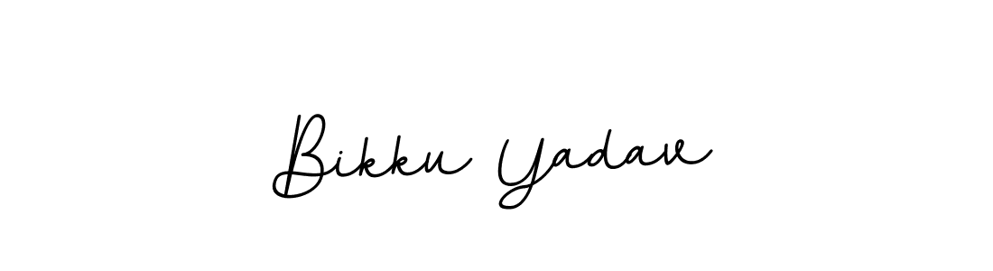 Bikku Yadav stylish signature style. Best Handwritten Sign (BallpointsItalic-DORy9) for my name. Handwritten Signature Collection Ideas for my name Bikku Yadav. Bikku Yadav signature style 11 images and pictures png