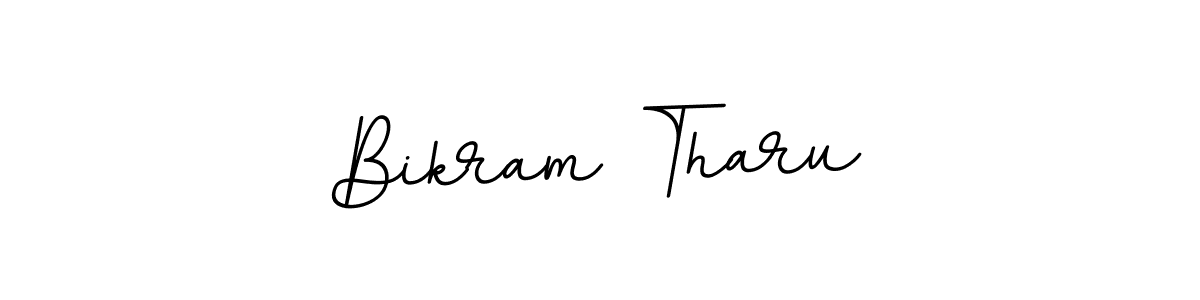 Design your own signature with our free online signature maker. With this signature software, you can create a handwritten (BallpointsItalic-DORy9) signature for name Bikram Tharu. Bikram Tharu signature style 11 images and pictures png