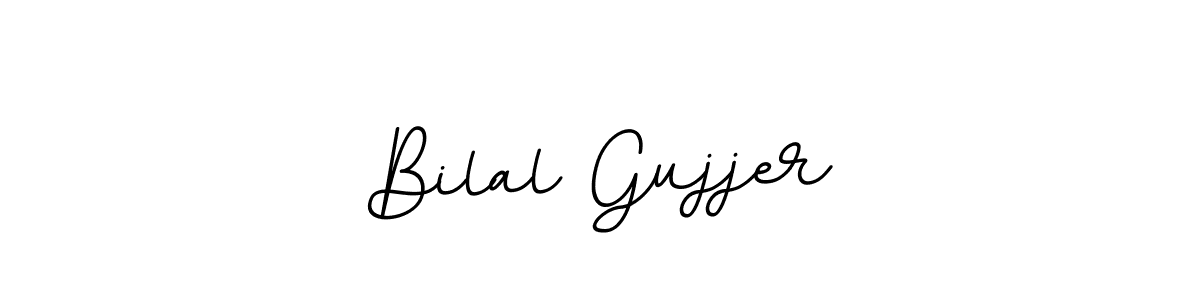 Create a beautiful signature design for name Bilal Gujjer. With this signature (BallpointsItalic-DORy9) fonts, you can make a handwritten signature for free. Bilal Gujjer signature style 11 images and pictures png