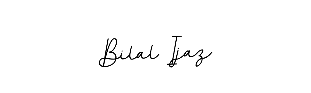 Design your own signature with our free online signature maker. With this signature software, you can create a handwritten (BallpointsItalic-DORy9) signature for name Bilal Ijaz. Bilal Ijaz signature style 11 images and pictures png