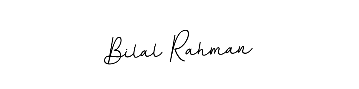 Design your own signature with our free online signature maker. With this signature software, you can create a handwritten (BallpointsItalic-DORy9) signature for name Bilal Rahman. Bilal Rahman signature style 11 images and pictures png