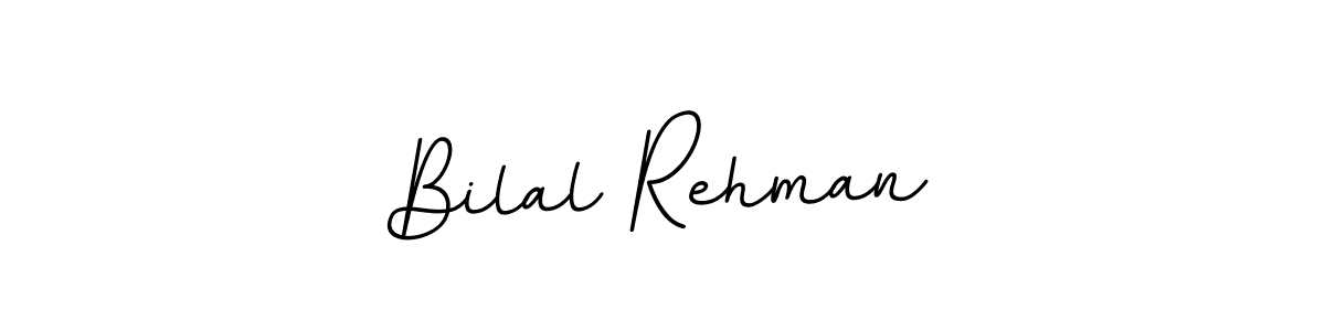 Design your own signature with our free online signature maker. With this signature software, you can create a handwritten (BallpointsItalic-DORy9) signature for name Bilal Rehman. Bilal Rehman signature style 11 images and pictures png