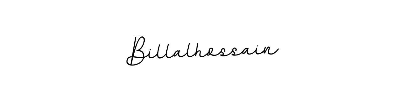 Use a signature maker to create a handwritten signature online. With this signature software, you can design (BallpointsItalic-DORy9) your own signature for name Billalhossain. Billalhossain signature style 11 images and pictures png