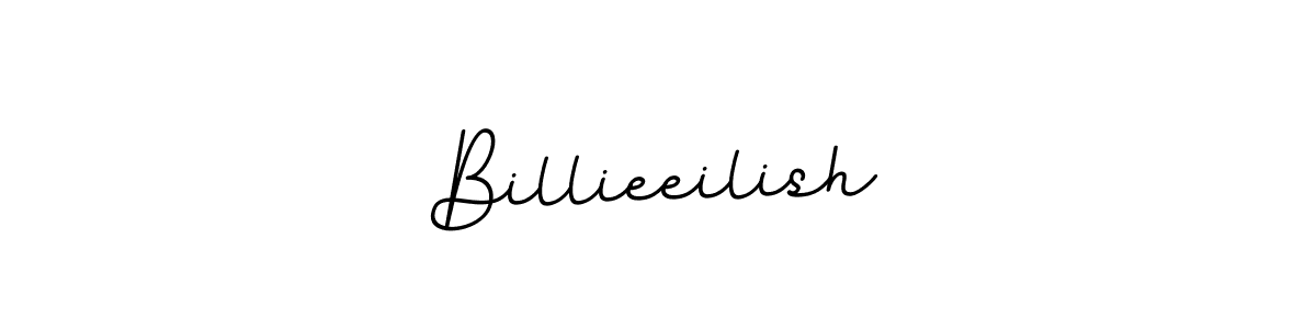 How to make Billieeilish name signature. Use BallpointsItalic-DORy9 style for creating short signs online. This is the latest handwritten sign. Billieeilish signature style 11 images and pictures png