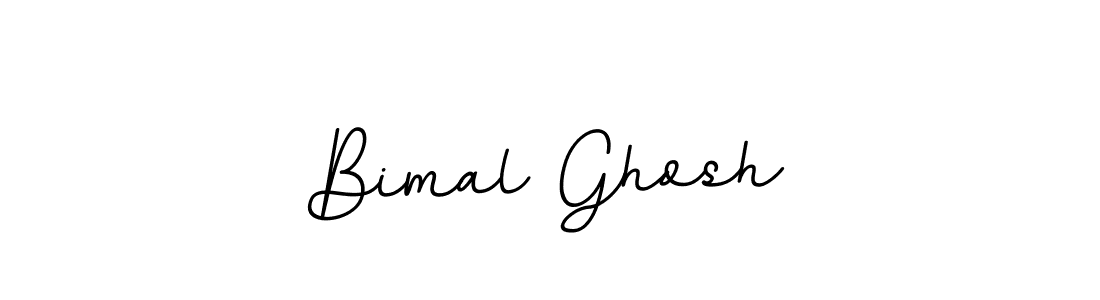 How to make Bimal Ghosh name signature. Use BallpointsItalic-DORy9 style for creating short signs online. This is the latest handwritten sign. Bimal Ghosh signature style 11 images and pictures png