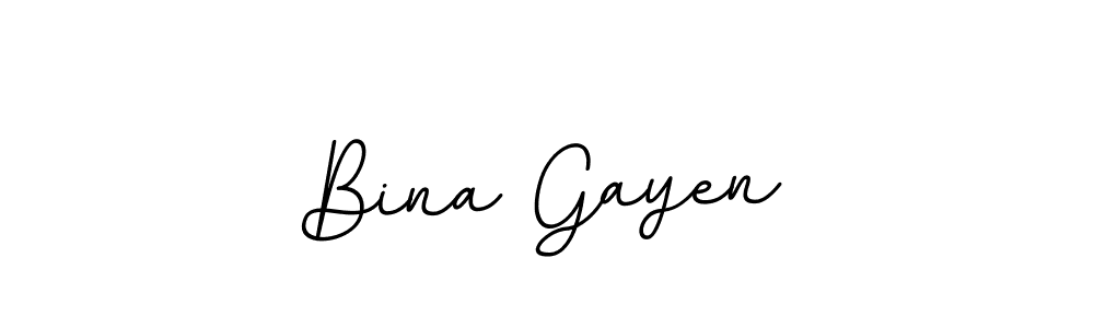 Make a beautiful signature design for name Bina Gayen. Use this online signature maker to create a handwritten signature for free. Bina Gayen signature style 11 images and pictures png