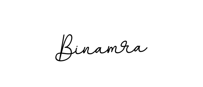 Create a beautiful signature design for name Binamra. With this signature (BallpointsItalic-DORy9) fonts, you can make a handwritten signature for free. Binamra signature style 11 images and pictures png