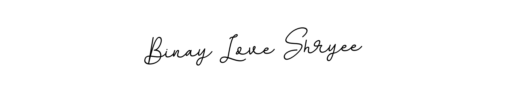 if you are searching for the best signature style for your name Binay Love Shryee. so please give up your signature search. here we have designed multiple signature styles  using BallpointsItalic-DORy9. Binay Love Shryee signature style 11 images and pictures png